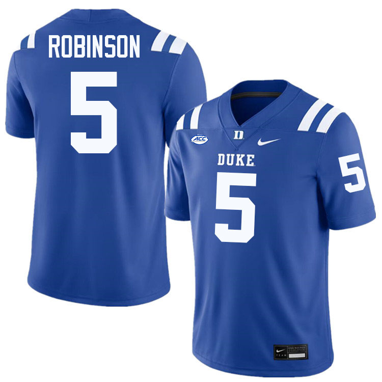 Kimari Robinson Duke Jersey,Duke Blue Devils #5 Kimari Robinson Jersey Youth College-Blue